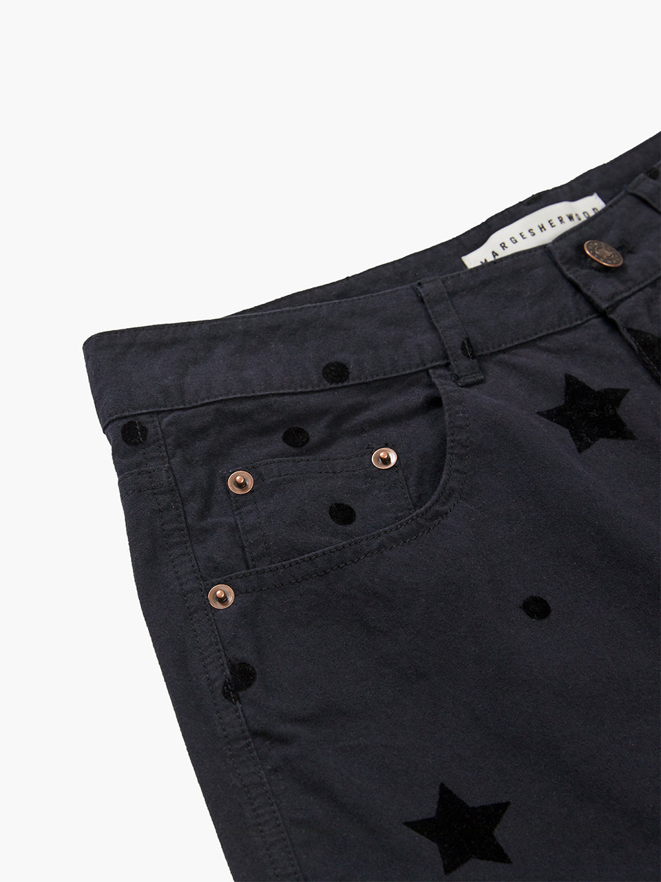 MARGE PRINTED PANTS_black
