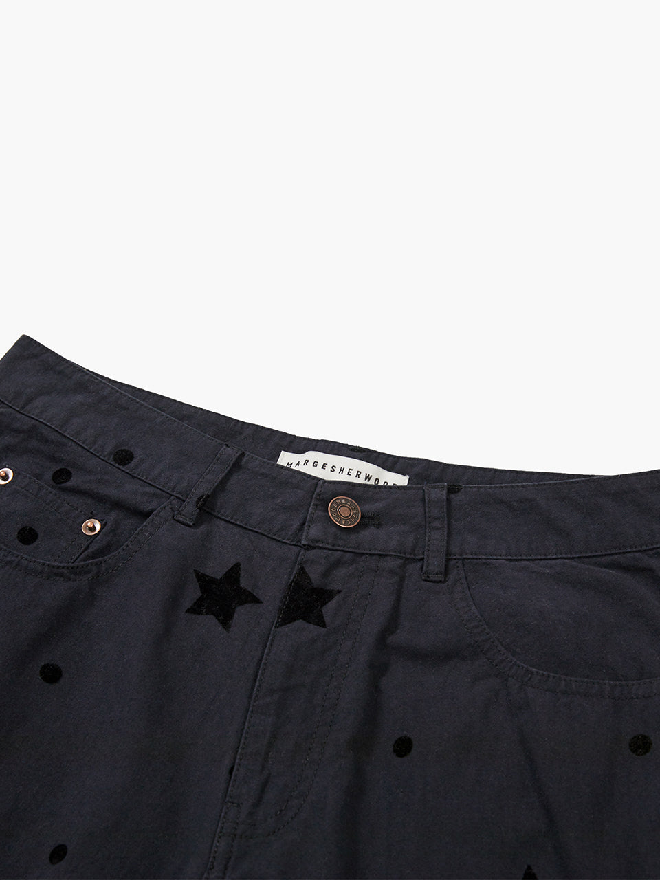 MARGE PRINTED PANTS_black