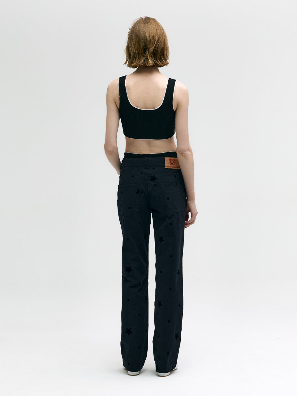 MARGE PRINTED PANTS_black