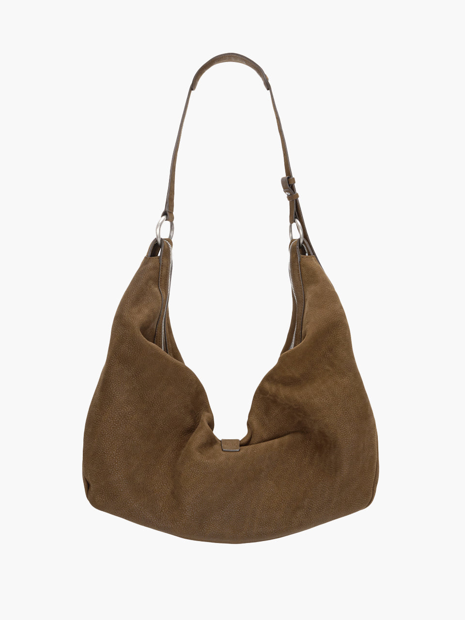 BELTED HOBO_chestnut nubuck