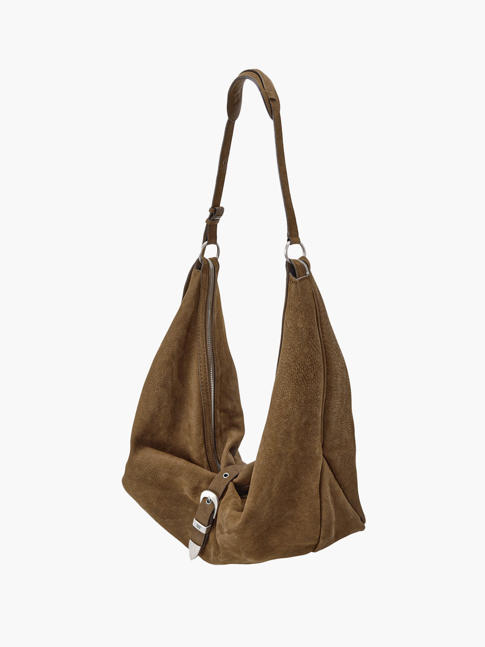 BELTED HOBO_chestnut nubuck