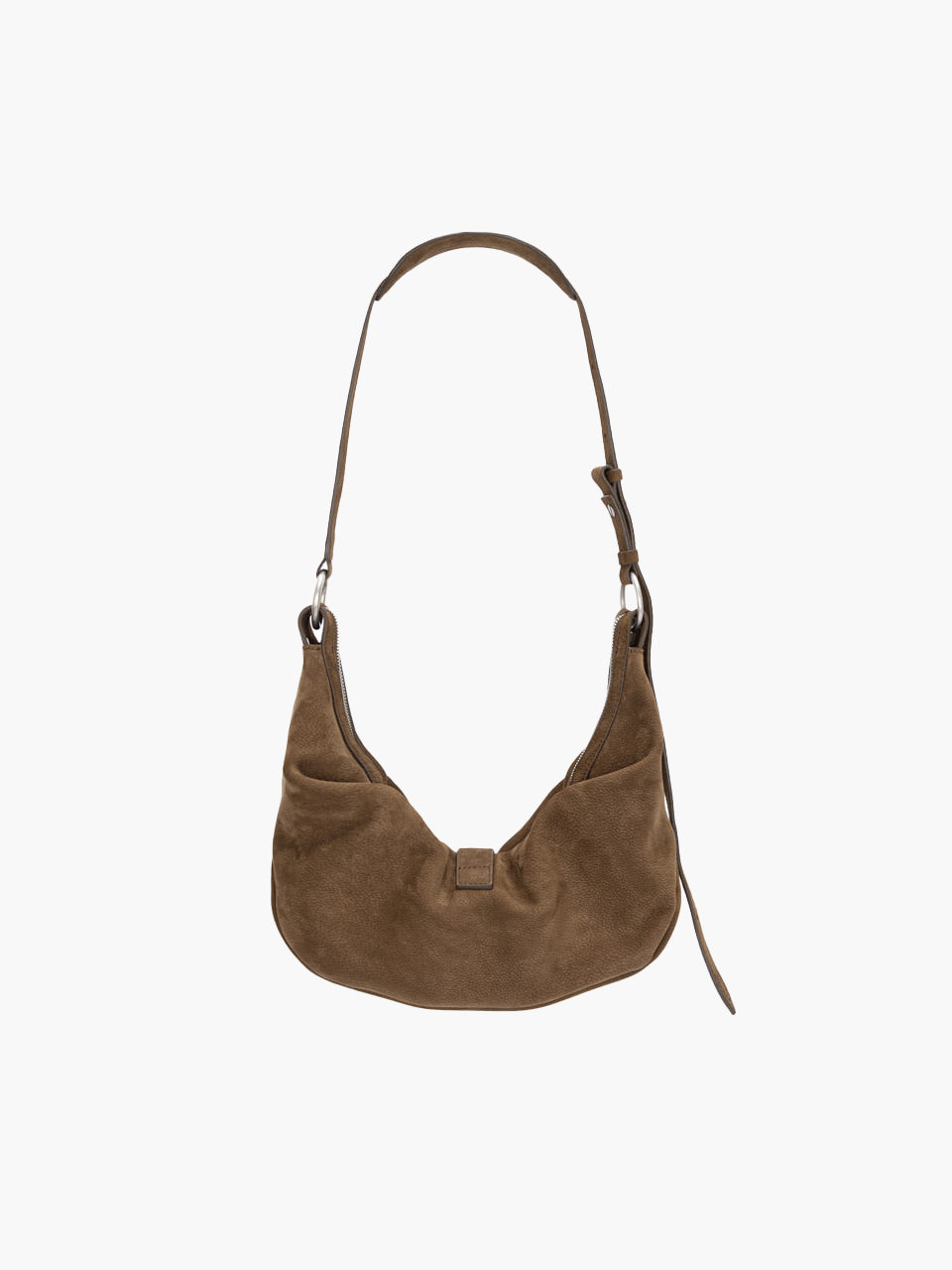 BELTED HOBO MEDIUM_chestnut nubuck