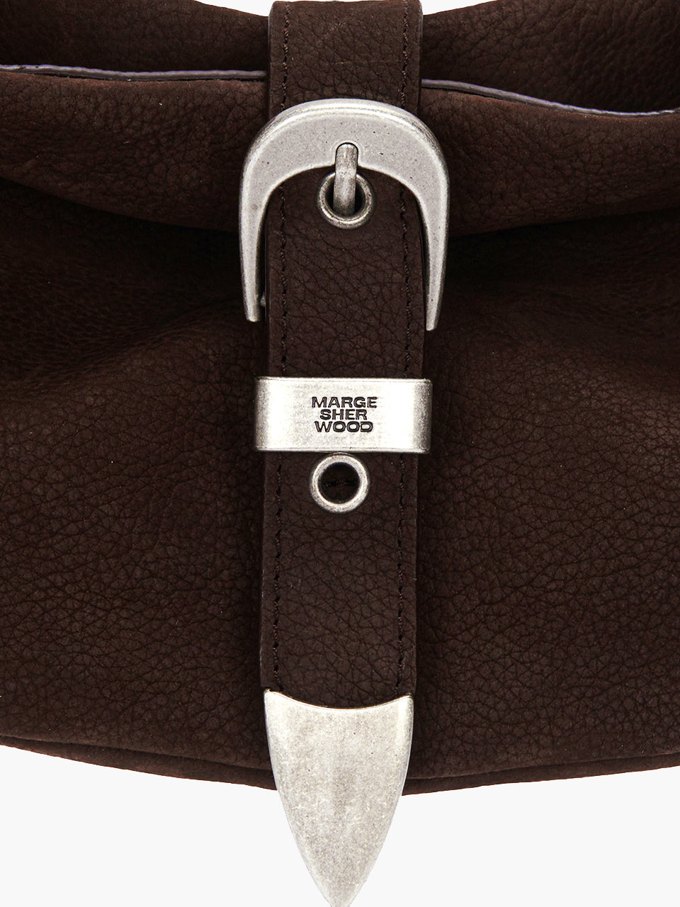 BELTED HOBO MEDIUM_hush nubuck