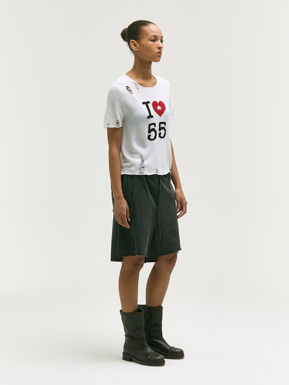 PIGMENT SWEAT BERMUDA PANTS_charcoal