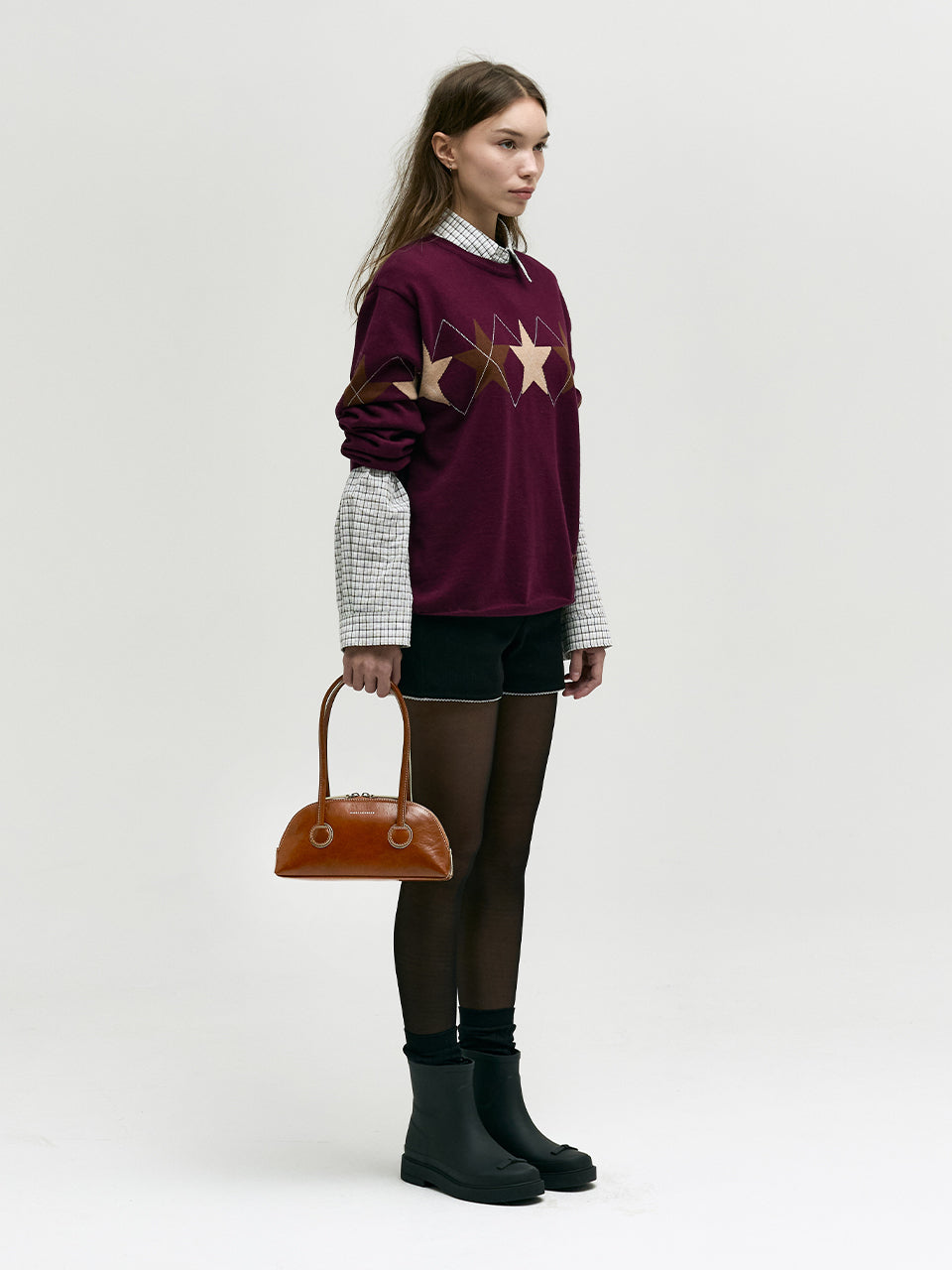BESSETTE SHOULDER_brown crinkle