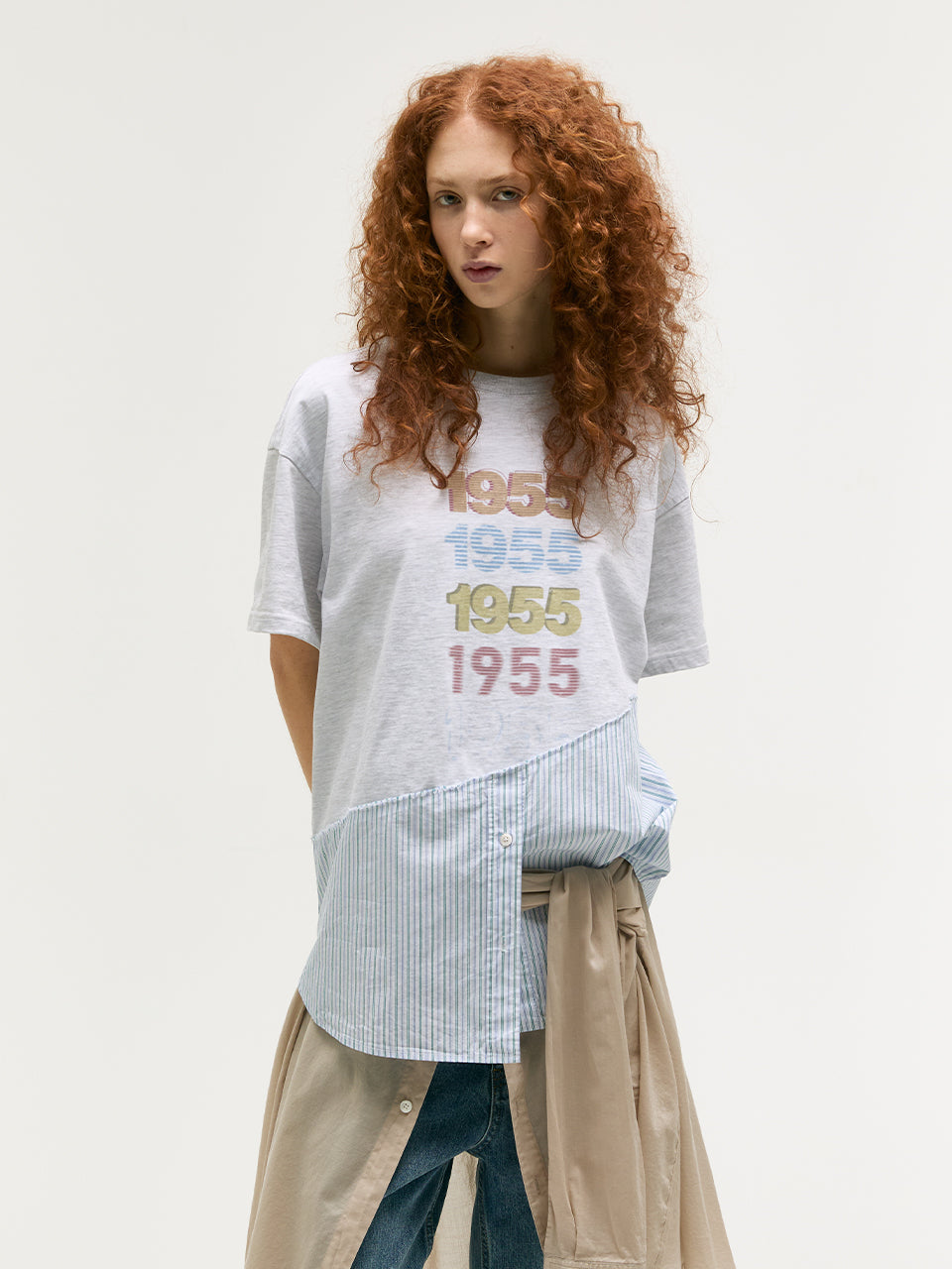 1955 SHIRTS T-SHIRT_grey