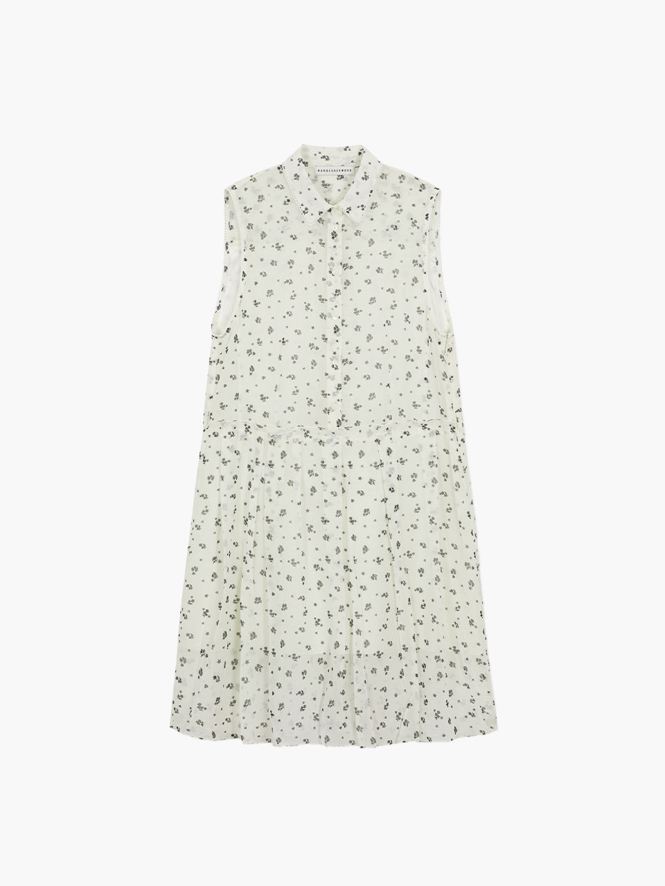 PRINTED PLEATS ONE-PIECE_beige