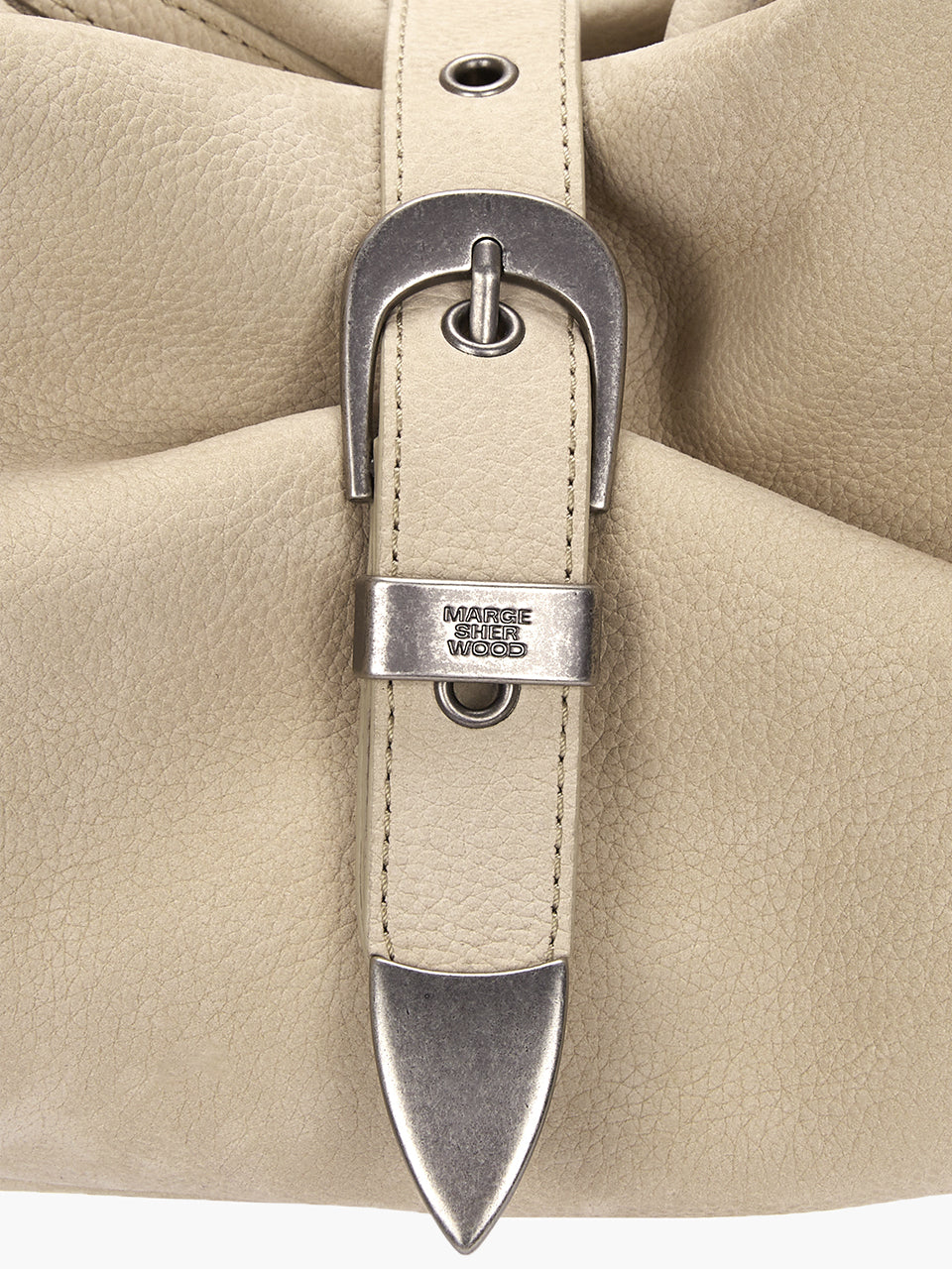 BELTED HOBO_nude nubuck