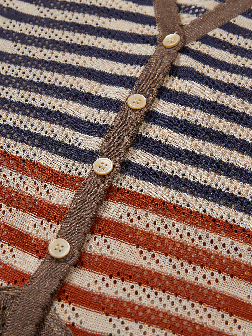 TAIL STRIPE KNIT VEST_grey