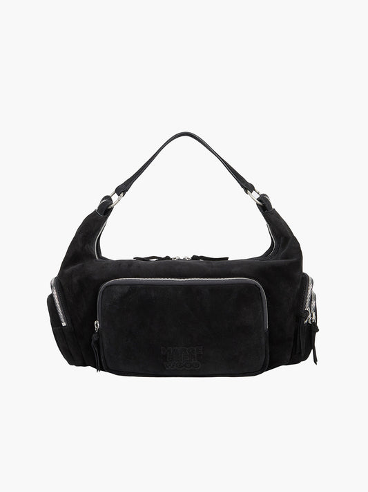 CITY HOBO EW_black suede