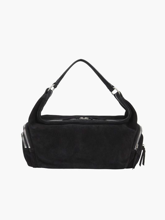 CITY HOBO EW_black suede