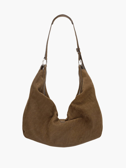 BELTED HOBO_chestnut nubuck