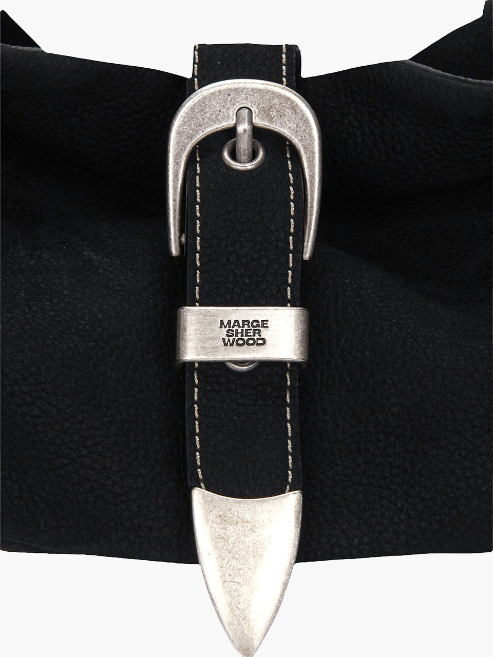 BELTED HOBO MEDIUM_black nubuck
