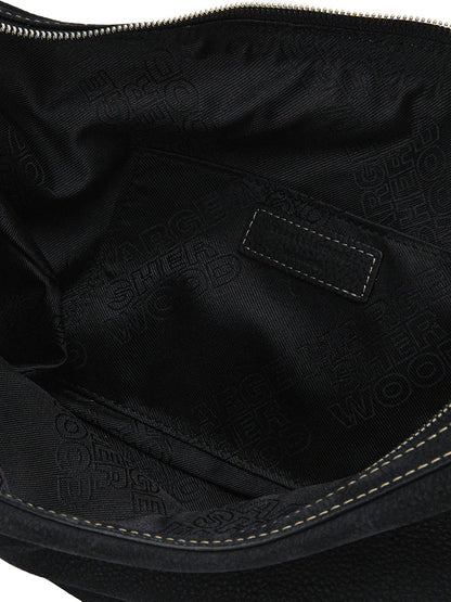 BELTED HOBO MEDIUM_black nubuck