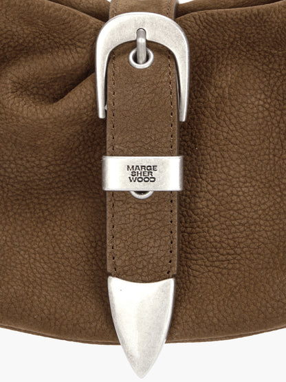 BELTED HOBO MEDIUM_chestnut nubuck