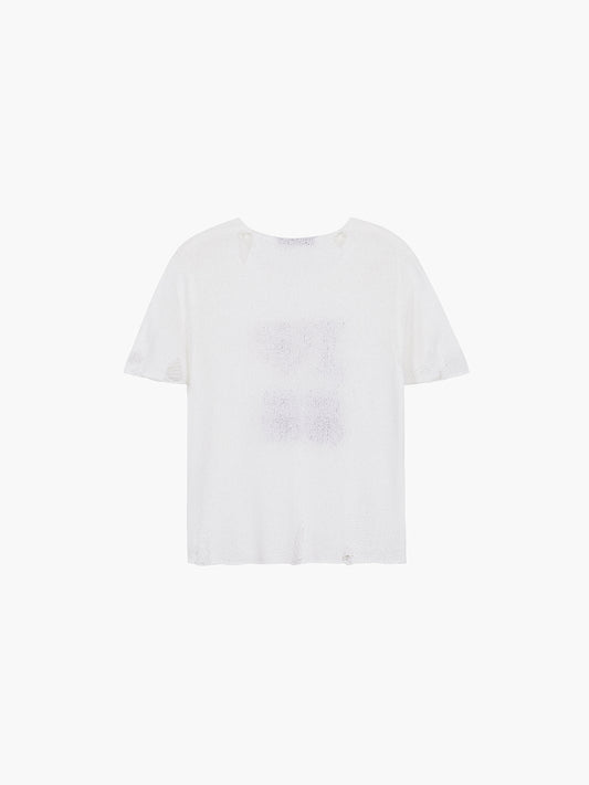 HEART BOUCLE KNIT TOP_ivory