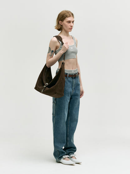 BELTED HOBO_hush nubuck