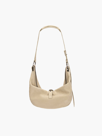 BELTED HOBO MEDIUM_nude nubuck