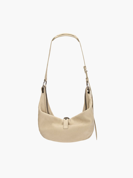 BELTED HOBO MEDIUM_nude nubuck