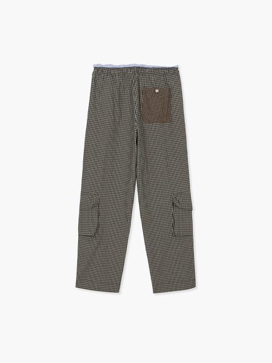 PAJAMA CARGO PANTS_black