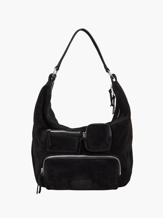 CITY HOBO NS_black suede