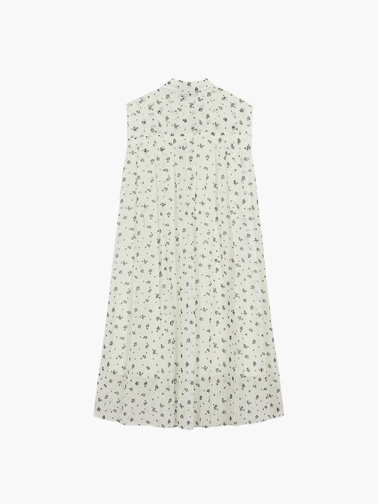 PRINTED PLEATS ONE-PIECE_beige