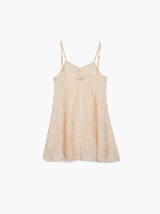 SILKY ORGANZA DRESS_beige