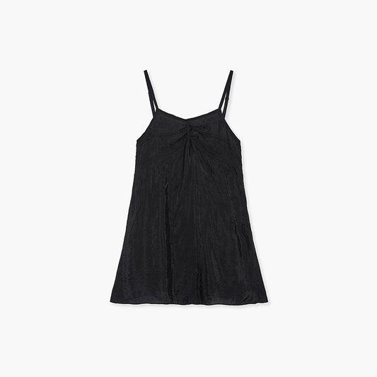 SILKY ORGANZA DRESS_black