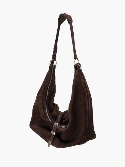 BELTED HOBO_hush nubuck