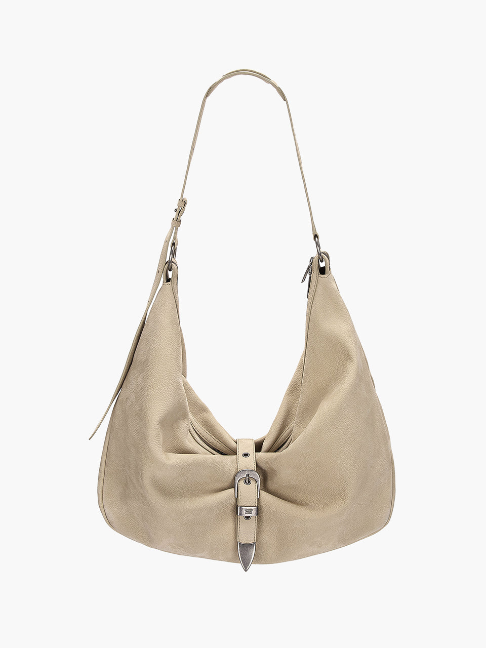 BELTED HOBO_nude nubuck
