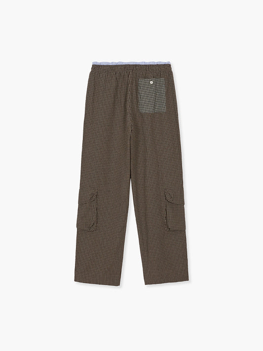 PAJAMA CARGO PANTS_brown